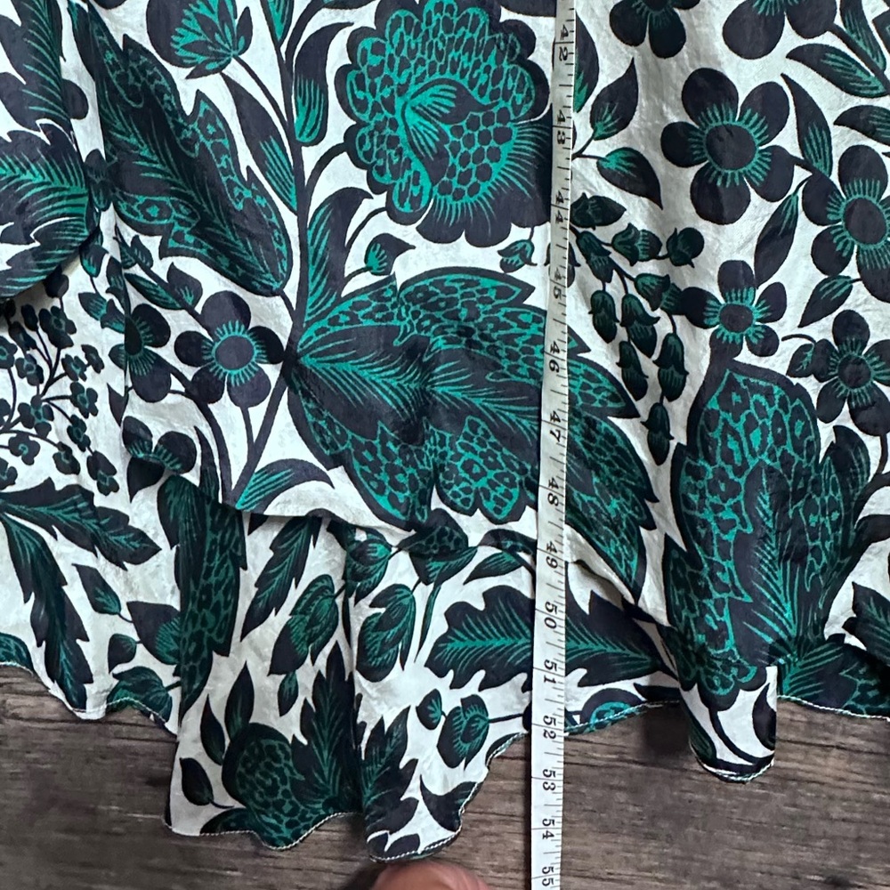 J. Crew Teal and White One-Shoulder Floral Dress - Picture 12 of 15